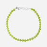 Candy stone necklace light green silver brass chain sophiebysophie
