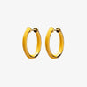 Enamel thin hoops SMALL sophie by sophie yellow