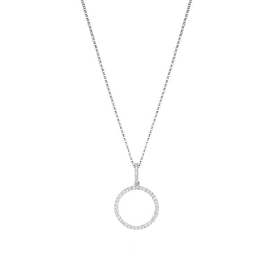 Diamond Circle Large Necklace