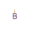 B Enamel letter pendant purple gold sophie by sophie_303f936c b207 449d 9279 2c8250315116