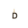DEnamel letter pendant black gold sophie by sophie_d102ab54 828e 439b 8406 68fc984eb98e