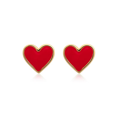    Enamel-heart-studs-earrings-jewellery-smycken-symbol-gold-silver-guld-sophie-by-sophie