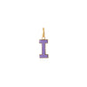 I Enamel letter pendant purple gold sophie by sophie
