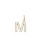 M Enamel letter pendant white gold sophie by sophie_5e1644af 6d01 40ef 8e91 b2a944a4f85f