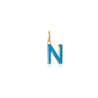N Enamel letter pendant blue gold sophie by sophie_8c8070e1 37c8 4f92 9074 058f6fe4a248