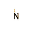 NEnamel letter pendant black gold sophie by sophie_7b6a2773 8a2b 425f 9995 e03cfef0bec7