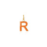 R Enamel letter pendant orange gold sophie by sophie_912325e2 719a 406e a211 1a308b1a9216