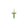 T Enamel letter pendant green gold sophie by sophie_e16555e9 0935 496d 8c1d d1994af88245