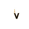 VEnamel letter pendant black gold sophie by sophie_08e7c906 3f9c 4407 b786 eacf0e38d1df