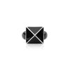enamel pyramid one stud ring black silver sophie by sophie emalj_1472a961 520d 4cc3 9b18 fc89d8e7b3d9