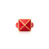 enamel pyramid one stud ring red gold sophie by sophie emalj_c974a74f f8ee 4151 8c31 0e0e1c8a4640