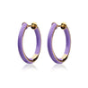 enamel thin hoops medium orhangen sophie by sophie earring purple_cf2d667c 0973 4cd5 ae30 5d970790c32b