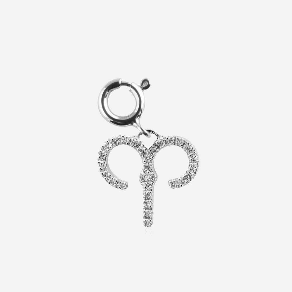Diamond Star Sign Charm Aries