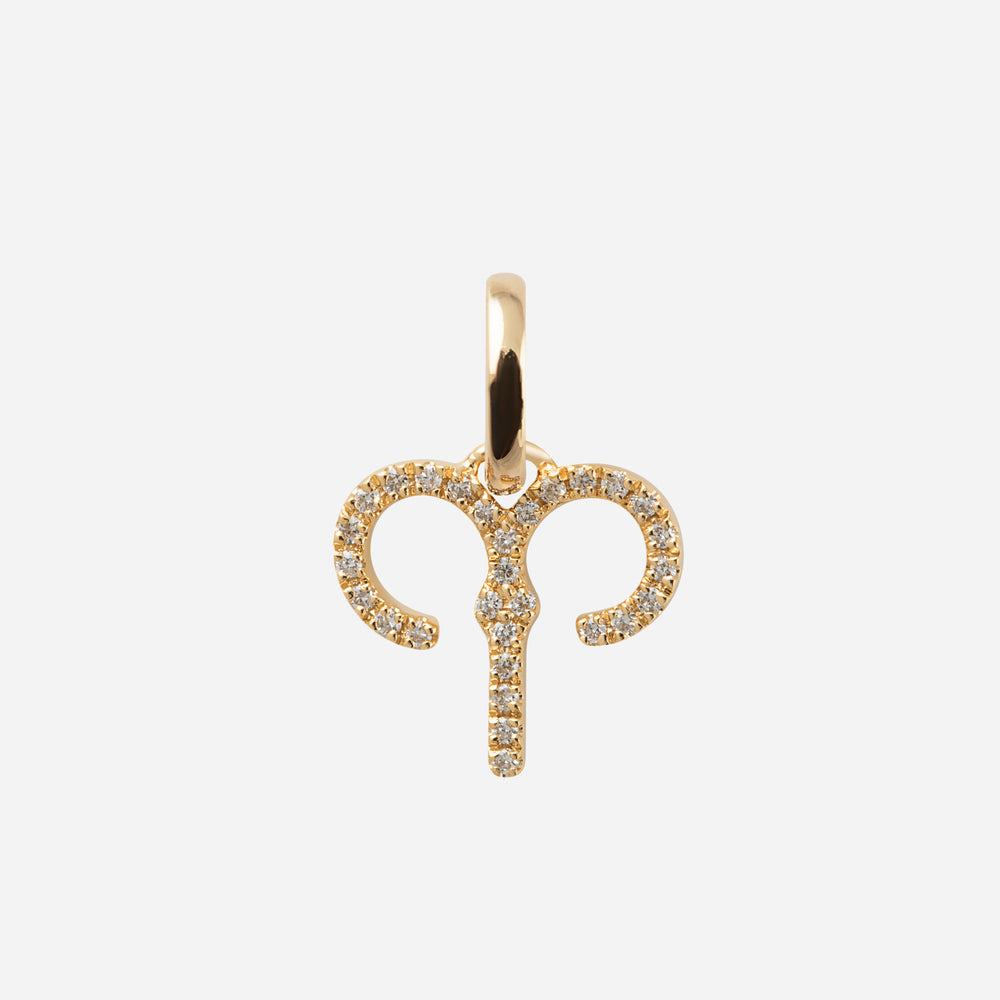 Diamond Star Sign Pendant Aries