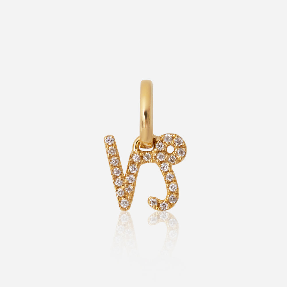 Diamond Star Sign Pendant Capricorn