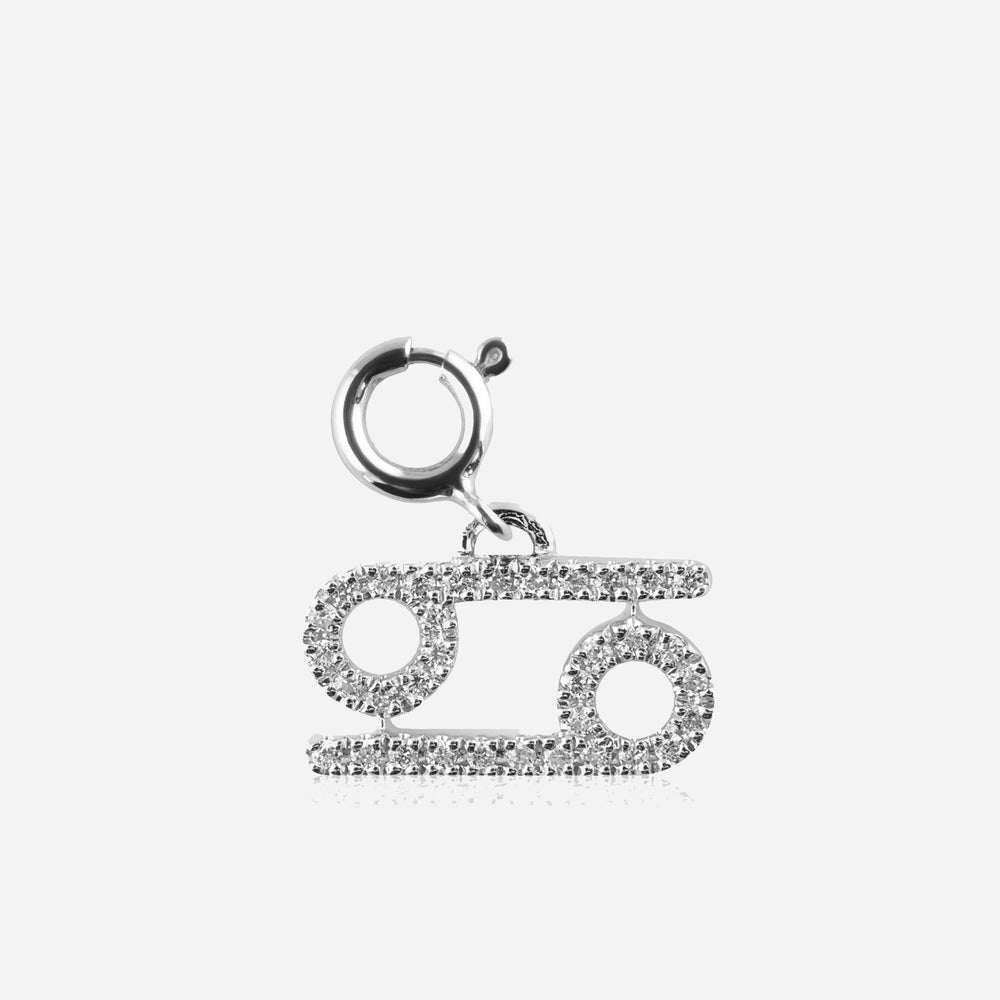 Diamond Star Sign Charm Cancer