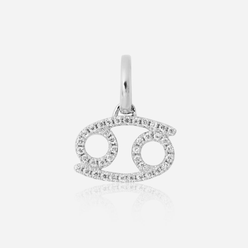 Diamond Star Sign Pendant Cancer