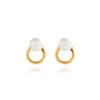 Pierced Pearl Earrings