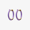 Enamel thin hoops SMALL sophie by sophie purple