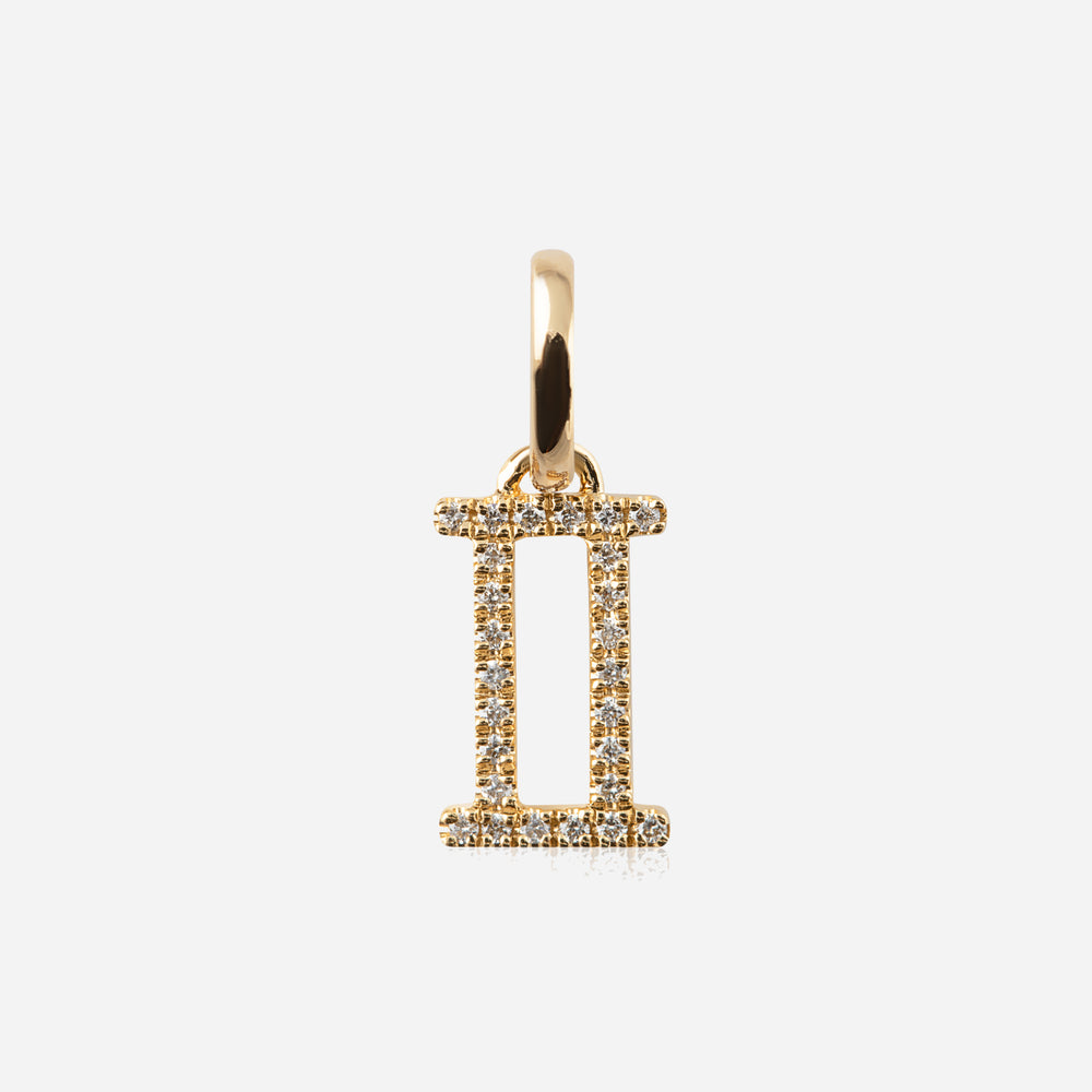 Diamond Star Sign Pendant Gemini