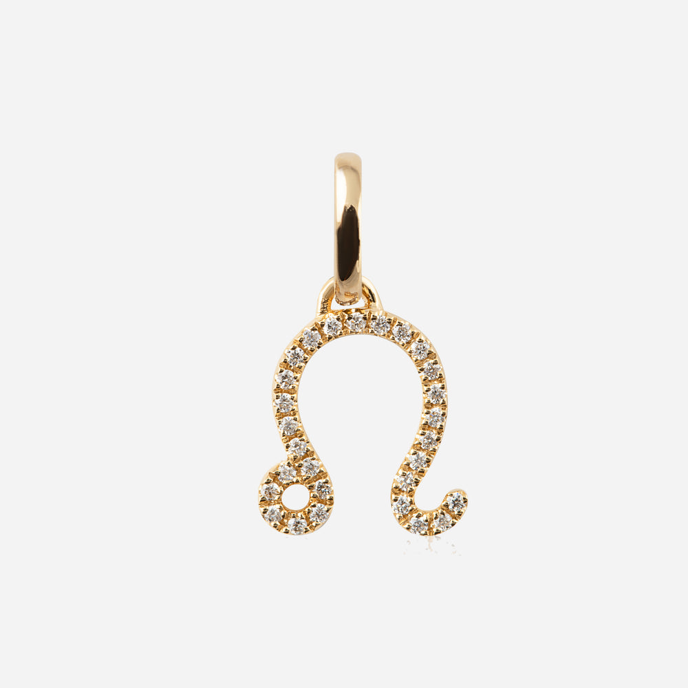 Diamond Star Sign Pendant Leo