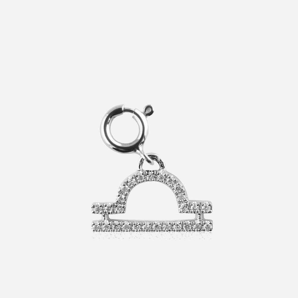 Diamond Star Sign Charm Libra