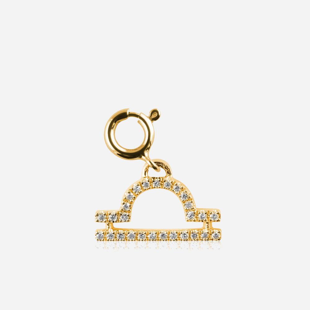 Diamond Star Sign Charm Libra