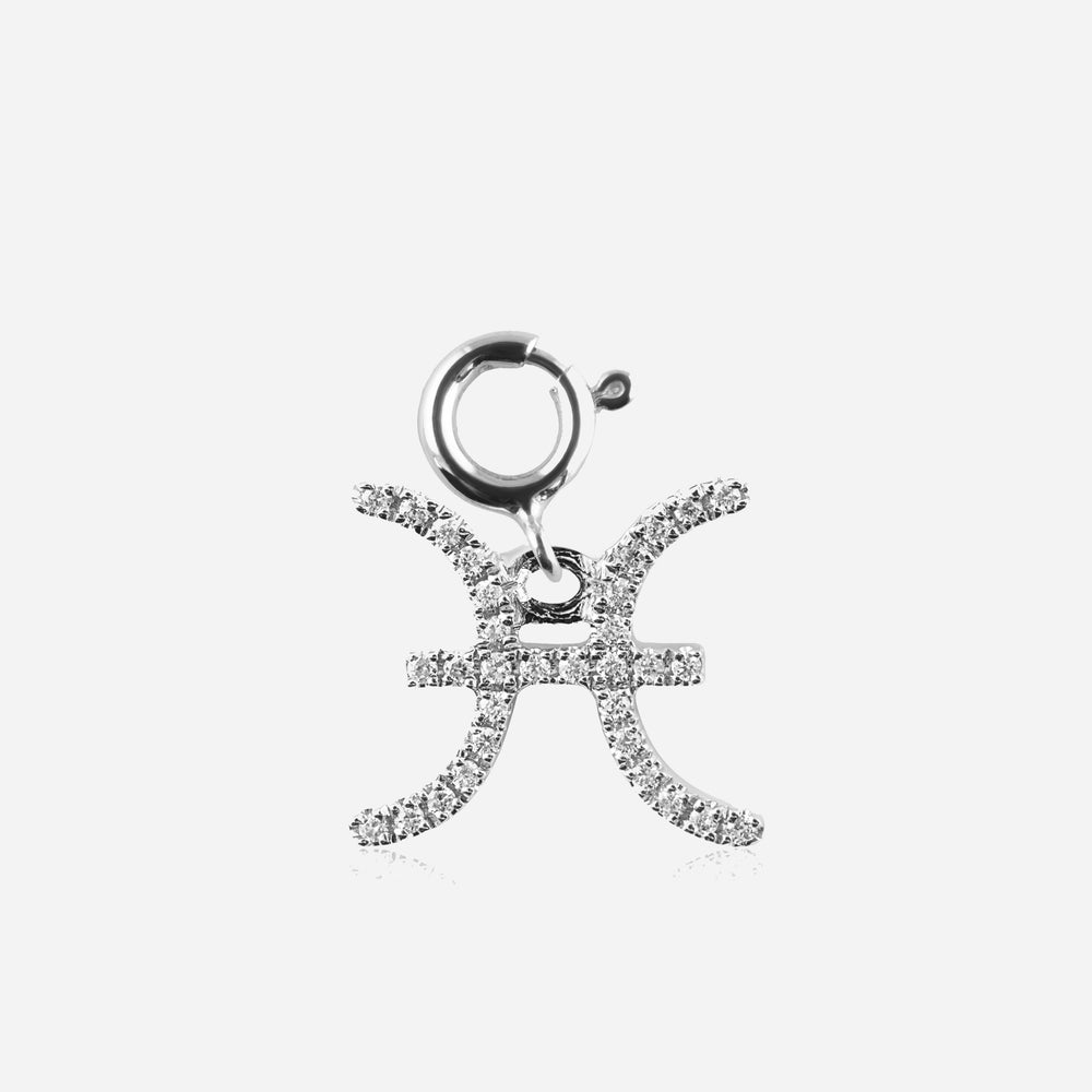 Diamond Star Sign Charm Pisces