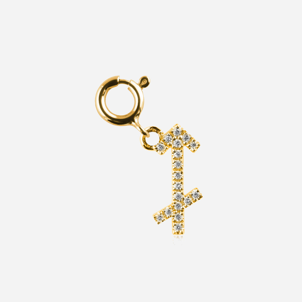 Diamond Star Sign Charm Sagittarius