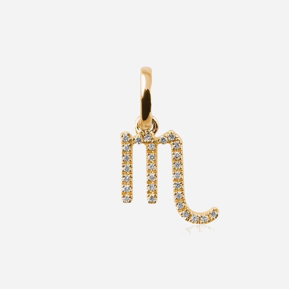 Diamond Star Sign Pendant Scorpio