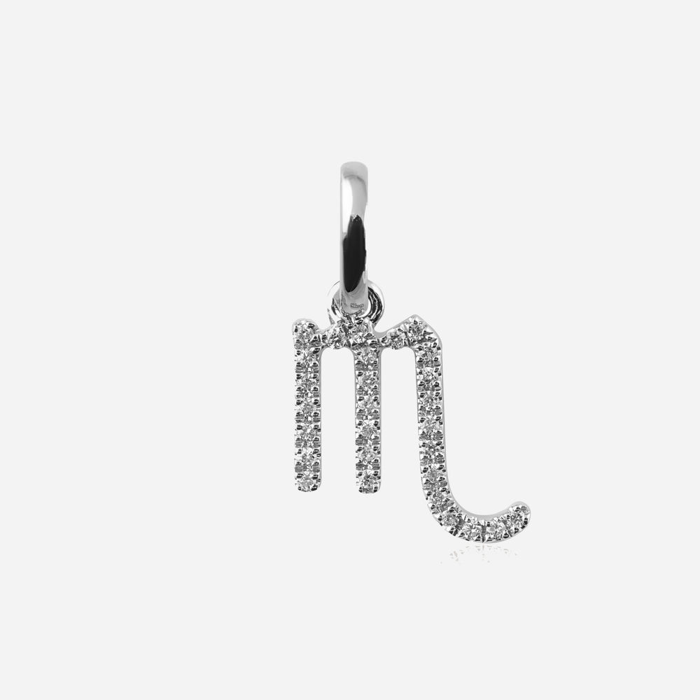 Diamond Star Sign Pendant Scorpio