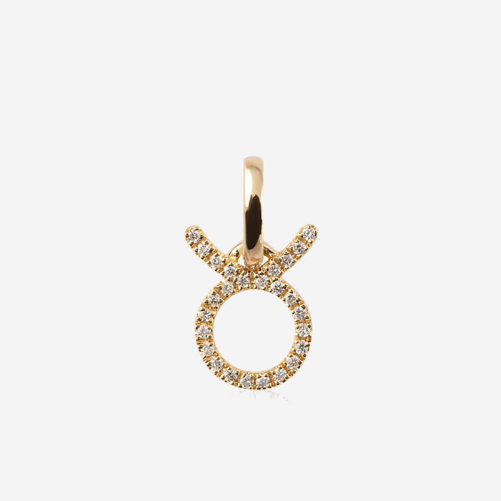Diamond Star Sign Pendant Taurus