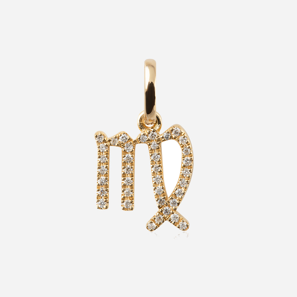 Diamond Star Sign Pendant Virgo