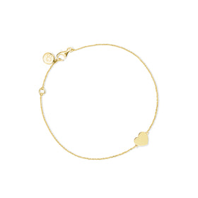 18k Gold Heart Bracelet