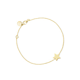 18k Gold Star Bracelet