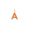 A Enamel letter pendant orange gold sophie by sophie_47e5c3f8 11b1 4909 80d9 df16baaddd26