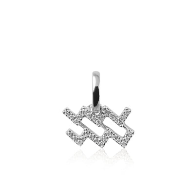 Diamond Star Sign Pendant white gold XX- master