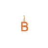 B Enamel letter pendant orange gold sophie by sophie_8b5780fe 9692 4d72 b59f 660cd3914284
