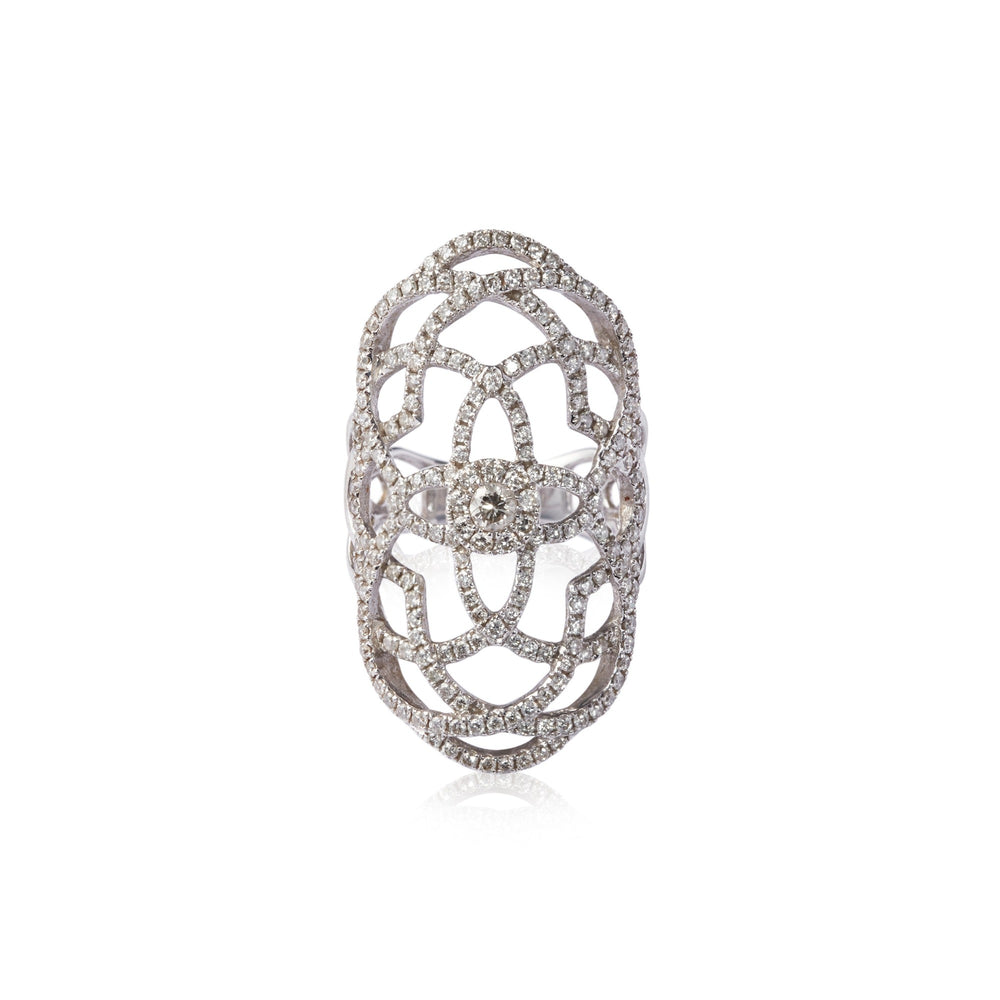 Diamond Flower Ring