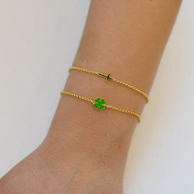 Enamel-clover-Clover-bracelet-armband-silver-smycken-jewellery-sophie-by-sophie
