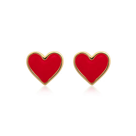    Enamel-heart-studs-earrings-jewellery-smycken-symbol-gold-silver-guld-sophie-by-sophie