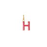 H Enamel letter pendant pink gold sophie by sophie_3755c89e 7156 4421 be1f 7036cd9eb696