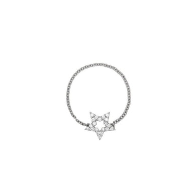 Ring-Star-Chain-White gold-18k-Diamonds-Chain Ring-Silver-Sophie-by-Sophie