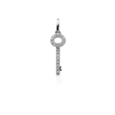 Diamond-Key-Pendant-Whitegold-18k-Silver-Diamond Key-Sophie-by-Sophie