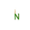 N Enamel letter pendant green gold sophie by sophie_35c5db02 4e42 4d86 8aca a5bea9d151c8