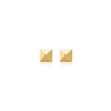    One-pyramid-studs-gold-guld-earrings-sophie-by-sophie
