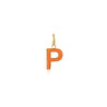 P Enamel letter pendant orange gold sophie by sophie_ed774258 a128 4fb0 a796 17960e808591