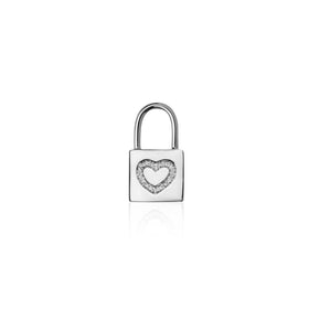 Heart-Pendant-White gold-18k-Padlock-Necklace-Silver-Sophie-by-Sophie