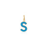 S Enamel letter pendant blue gold sophie by sophie_d6677a61 c92b 4a02 84a3 41829faead2f