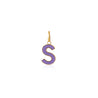 S Enamel letter pendant purple gold sophie by sophie_7de3044e 4a69 464f b5bb 55cddb759c33